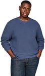 Tommy Hilfiger Men's Bt-Essential Structure Crew Neck Mw0mw37930 Pullover Sweater, Blue (Aegean Sea Heather), XXL