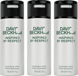 David Beckham Inspired By Respect Deodorant Anti-Perspirant Body Spray for Men,