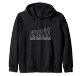 Move With Sense Grand Master Chess Strategy Player Tactics Zip Hoodie