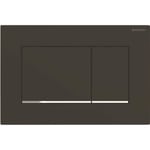 Sigma30 Plaque de déclenchement double touche, Noir mat/chrome (115.883.14.1) - Geberit