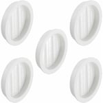 5x Grille de ventilation aération ronde en plastique diamètre encastrement 44mm hauteur 7mm Cache Protection Plafond Mur Menuiserie, blanc