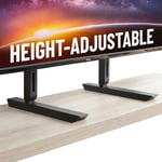 Support TV Pied sur Table avec Hauteur Réglable pour Ecran TV/PC/LED/Plasma Allant Jusqu¿à 77 Pouces ¿ Supporte Jusqu¿à 45 Kg ¿ Solide & Résistant ¿ EGAV-RTVF1