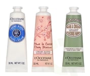 L'Occitane Hand Cream Trio Set 90 ml 3x30ml - Shea/Cherry Blossom/Almond