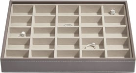 Mink Medium Jewellery Box Stackers | Organize Earrings, Rings, Charms, 25 Sectio