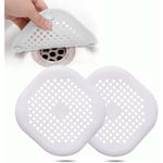 Memkey - 2Pcs Protection de Drain de Silicone, Filtre Evier de Cuisine avec Ventouse, Filtre de Couverture de Drain de Baignoire, Filtre D'éVier de