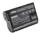 vhbw Batterie compatible avec Nikon D800E, D810, D810a, D850, Z5 appareil photo, reflex numérique (2000mAh, 7V, Li-ion) avec puce d'information