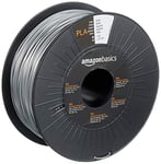 Amazon Basics Filament PLA pour imprimante 3D, 1.75 mm, Argenté, Bobine, 1 kg