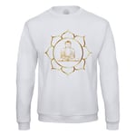 Sweat Shirt Homme Buddha Dore Lotus Meditation Bien Etre Buddhisme Mandala