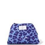 The Flat Lay Co. Drawstring Makeup Bag - Blue Leopard