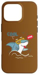 Coque pour iPhone 16 Pro Cool Dude – Soyez votre auto-rester au frais – Requin cool avec lunettes