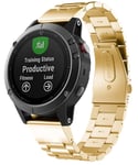 Urrem til Garmin Fenix 5S/6S/7S - Rustfrit stål - 20 mm - Guld