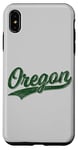 Coque pour iPhone XS Max Oregon Classic Varsity, style maillot de sport vintage