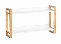 Wenko 50718800, Flytande Hylla, Bamboo, Mdf, Bamboo, Vit, Universal, 6 Kg, 2 Galler