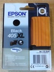 GENUINE EPSON 405XL Black cartridge C13T05H14010 SUITCASE ink BOXED & dated 2027