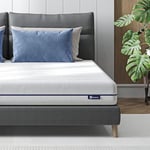 Avenco Matelas en Mousse 80x190, 14 cm, Matelas de Lit d'Adulte et d'enfant, Matelas Réversible, 7 Zones de Confort, Amovible, Lavable à 60°, Fermeté Moyenne Super Confortable, Certifié Oeko-Tex