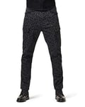 G-STAR RAW Men's Roxic straight tapered cargo pant, Multicolour (raven micro forest camo D17530-C312-B799), 26W / 28L