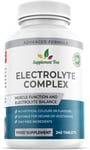 Electrolytes Complex | 240 Vegan Tablets | Electrolyte Pills with Potassium, Ca