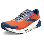 BROOKS Men's Catamount 2 Sneaker, Firecracker/Navy/Blue, 8 UK