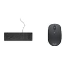 Dell Multimedia USB-A Keyboard-KB216 - UK (QWERTY) - Black & Wireless Mouse WM126 Black p/n 570-AAMH