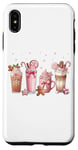 iPhone XS Max Ginger Man Cookies Christmas Coffee Latte Pink Xmas Season Case