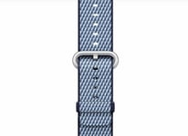 Genuine Apple Watch Strap Woven Nylon MIDNIGHT BLUE CHECK 2017 38mm 40mm 41mm