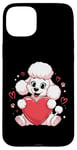 iPhone 15 Plus Cute Poodle Love Heart Valentines Day Poodle Lover Case