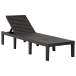 Prolenta Premium - Chaise Longue Plastique Anthracite