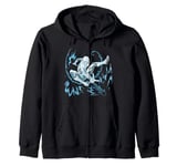 Marvel Spider-Man Swing Blue Sketch Zip Hoodie