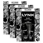 Lynx Mens Black Body Spray & Wash Duo Gift Set for Him, 3pk - One Size