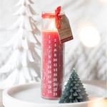 Christmas Advent Candle Red Scented Candle Vanilla Scent Xmas Gift Home Decor