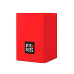 Grafoplás | Seau à crayons | Rouge | Silicone | 9,5 x 6,5 x 6,5 cm | Parfait pour le bureau | Bits&Bobs Pop Up Design | Couleurs vives