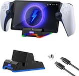 Adaptateur Station De Charge Pour Ps Portal Remote Player, Station D'accueil Portable Recharge Pour Ps Portal Et Type C Câble, Support De Chargement Pour Play Station Portal Accessoires