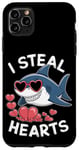 iPhone 11 Pro Max Cool Shark I Steal Hearts Valentines Day Funny Shark Boy Kid Case