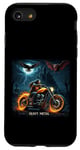 Coque pour iPhone SE (2020) / 7 / 8 Heavy Metal Thrash Hard Rock Horreur Rocker Tenue moto