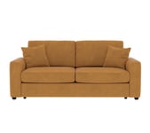 Canapé convertible 3 places pack standard NICARAGUA tissu apache cognac 10