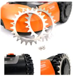 Worx Landroid Mowing Robot Traction Wheel Cleats Anti-skid Wheels-L Typ 225mm, 2 st