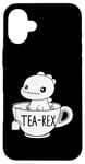 Coque pour iPhone 16 Plus T-Rex Dinosaure Thé Dinosaure Drôle Tea-Rex