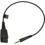 Jabra 8800-00-99 kabelkjønnsendring Quick Disconnect (QD) 3,5 mm Sort