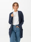 Vila Ril Open Long Sleeve Knit Cardigan - Dame - Blå - L