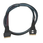 Tiedonsiirtokaapeli Ohut SAS SFF?8654 8i - SFF?8654 8i 24Gbps SAS4.0 30AWG sovitinkaapeli 0,8m / 0,9yd