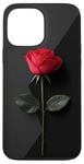 Coque pour iPhone 13 Pro Max Rose Minimalisme Géométrique Art Floral