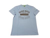 Hugo Boss mens blue t-shirt crew neck cotton golf pro gym sports Small Medium