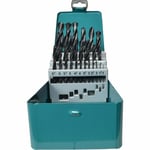 Makita Drill Bit Set 25PCE Hss Jobber Drill Bit Set In Case 1-13mm D-54097