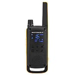 Motorola Talkabout T82 Extreme Walkie Talkie Yellow, Black Pack of 4