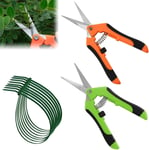 2Pcs Sécateurs Précision Jardinage, Sécateur De Jardinage À Main Pour Bonsaï, Secateur De Jardin, Sécateur Pour Plantes, Fleurs, Branches, Bonsaïs, Légumes, Fruits