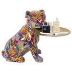 Alexandra House Living Figurine décorative Multicolore en Plastique pour Chien 21 x 27 x 29 cm Plateau