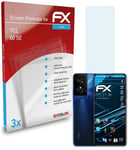 atFoliX 3x Screen Protection Film for TCL 50 SE Screen Protector clear