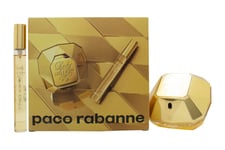 PACO RABANNE LADY MILLION GIFT SET 50ML EDP + 10ML EDP - WOMEN'S FOR HER. NEW