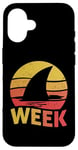 iPhone 16 2025 Week Retro Shark Fin Lover Sea Ocean Animal Summer Trip Case