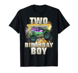 I'm Two Years Old 2nd Birthday Boy Monster Truck Are My Jam T-Shirt